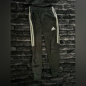 Adidas half leg three stripe joggers